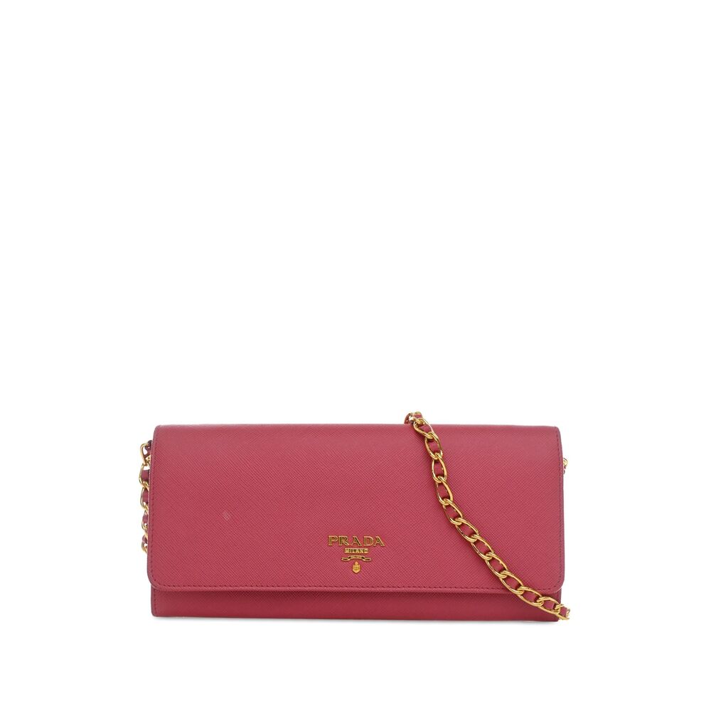 Pre-Loved Prada Saffiano Wallet On Chain